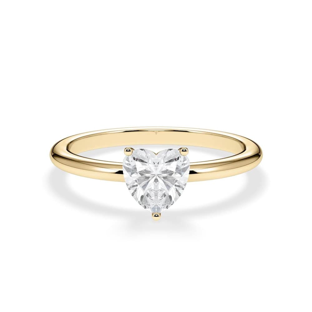 Verlobungsring mit Diamant im Schliff Herz