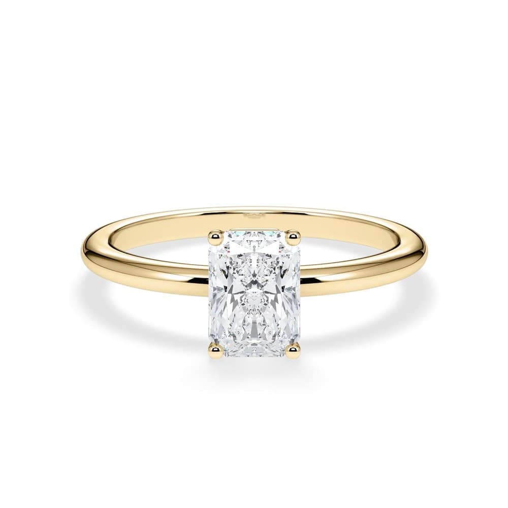 Verlobungsring mit Diamant im Schliff Radiant